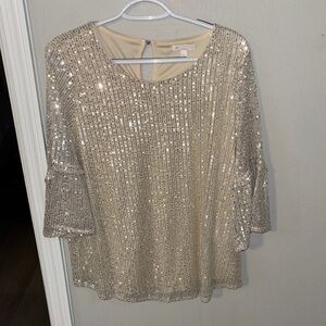Lauren Conrad Women’s Sequin Blouse